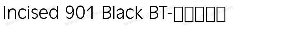 Incised 901 Black BT字体转换